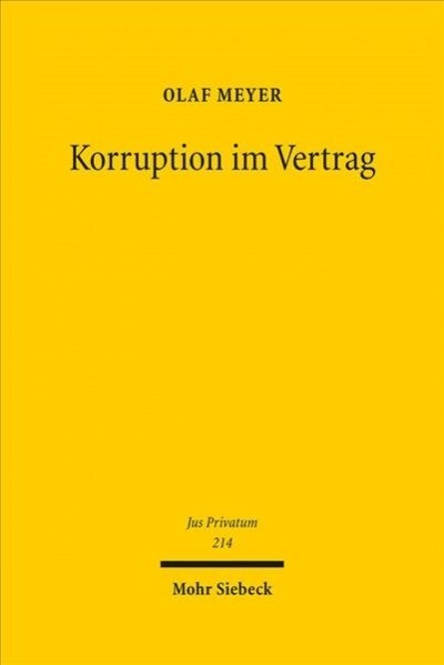 Korruption Im Vertrag (Hardcover)