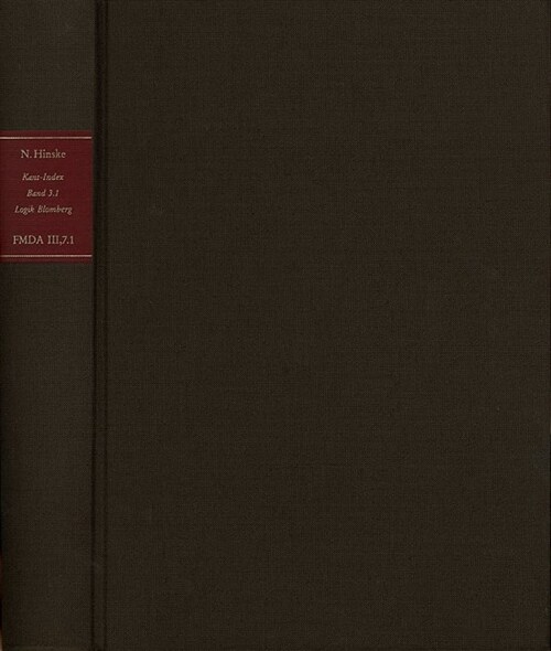 Stellenindex (Band 3.1) (Hardcover)