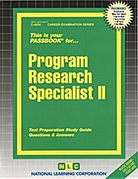 Program Research Specialist II: Passbooks Study Guide (Spiral)