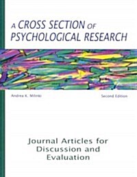 A Cross Section of Psychological Research: Journal Articles for Discussion and Evaluation (Paperback, 2)