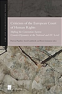 Criticism of the European Court of Human Rights : Shifting the Convention System: Counter-Dynamics at the National and EU Level (Hardcover)