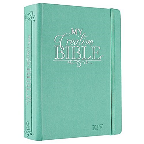 KJV Holy Bible, My Creative Bible, Faux Leather Hardcover - Ribbon Marker, King James Version, Teal W/Elastic Closure (Hardcover)