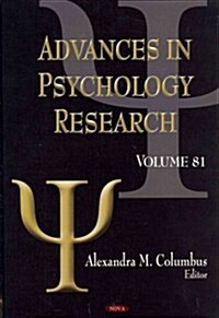 Advances in Psychology Researchvolume 81 (Hardcover, UK)