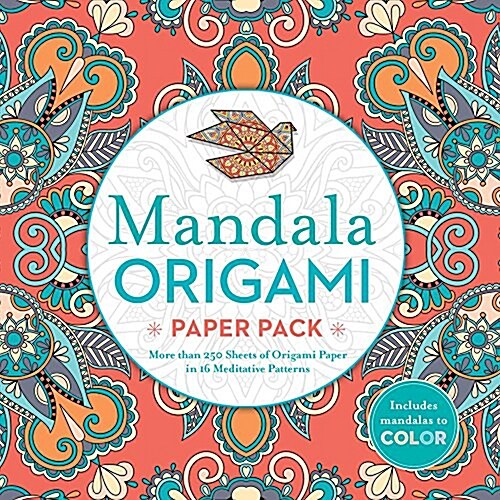 Mandala Origami Paper Pack: More Than 250 Sheets of Origami Paper in 16 Meditative Patterns (Paperback)