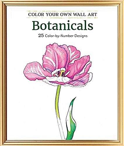 Color Your Own Wall Art Botanicals: 25 Color-By-Number Designs (Paperback)