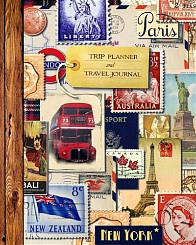 Trip Planner & Travel Journal: Vacation Planner & Diary for 4 Trips, with Checklists, Itinerary & more [ Softback Notebook * Large (8 x 10) * Vinta (Paperback)
