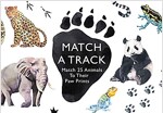 Match a Track : Match 25 Animals to Their Paw Prints (Cards)