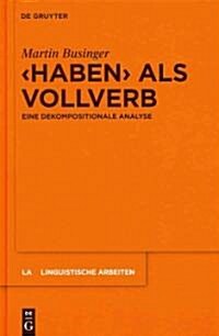 Haben als Vollverb (Hardcover)