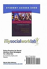 Policy Practice for Social Workers Access Code (Pass Code, Student)