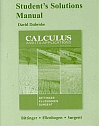 Student Solutions Manual for Calculus and Its Applications (Paperback, 10)