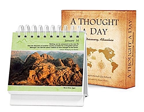 A Thought a Day--Travel, Discovery, Adventure: A Daily Desktop Quotebook (Daily)