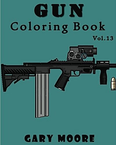 Gun Coloring Book (Paperback)