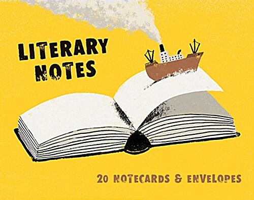 Literary Notes (Gift for Book Lovers, Cards for Bibliophiles, Notecards with Book Art): 20 Notecards & Envelopes (Novelty)