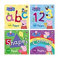 Peppa Pig 보드북 4종 Set (ABC, 123, Shapes, Colours)