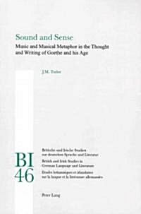 Sound and Sense: Music and Musical Metaphor in the Thought and Writing of Goethe and His Age (Paperback)