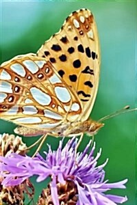 Mother of Pearl Moth on a Purple Flower, for the Love of Nature: Blank 150 Page Lined Journal for Your Thoughts, Ideas, and Inspiration (Paperback)