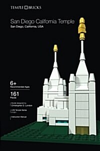 Temple Bricks: San Diego California Temple: Construction Toy Building Instructions (Paperback)