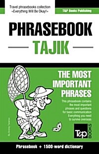 English-Tajik Phrasebook and 1500-Word Dictionary (Paperback)