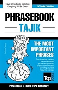 English-Tajik Phrasebook and 3000-Word Topical Vocabulary (Paperback)