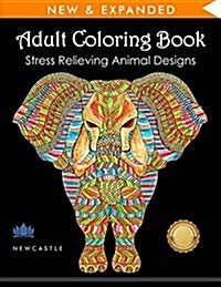 Adult Coloring Book: Stress Relieving Animal Designs (Paperback)