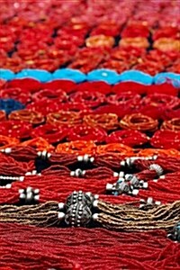 Red Beads at Indian Market in Ecuador Journal: 150 Page Lined Notebook/Diary (Paperback)