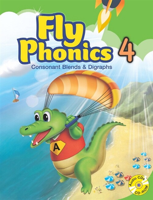 [중고] Fly Phonics 4: Consonant Blends & Digraphs (Paperback + CD 2장 + CD-ROM)