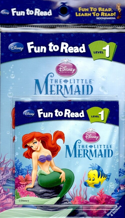 Disney Fun to Read Set 1-11 : The Little Mermaid (인어공주) (Paperback + Workbook + Audio CD + Sticker)