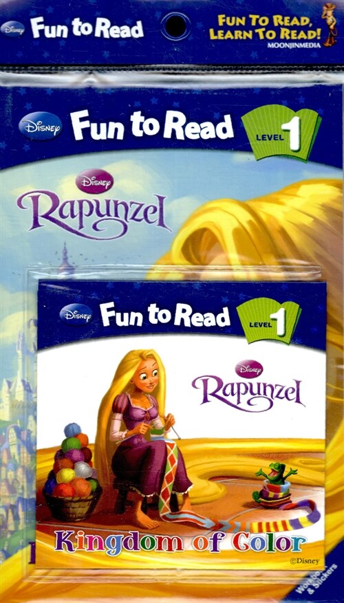 Disney Fun to Read Set 1-07 : Kingdom of Color (라푼젤) (Paperback + Workbook + Audio CD + Sticker)