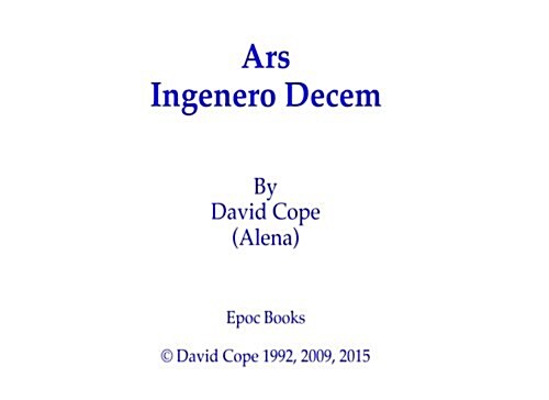 Ars Ingenero (Paperback)