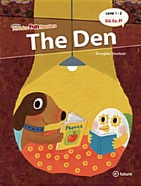 [중고] Phonics Fun Readers 1-2 : The Den (Paperback + CD 1장) (Paperback + QR 코드)
