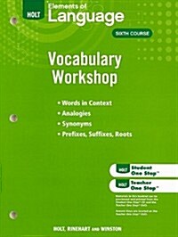 Elements of Language, Grade 12 Vocabulary Workshop (Paperback)