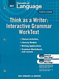 Elements of Language: Think as a Writer Interactive Writing Worktext Grade 10 (Paperback)
