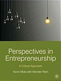 Perspectives in Entrepreneurship : A Critical Approach (Paperback)