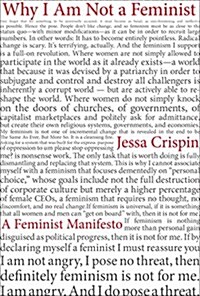 Why I Am Not a Feminist: A Feminist Manifesto (Paperback)