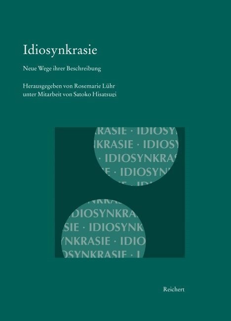 Idiosynkrasie: Neue Wege Ihrer Beschreibung (Paperback)