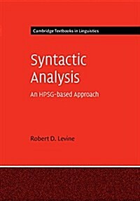 Syntactic Analysis : An HPSG-based Approach (Hardcover)