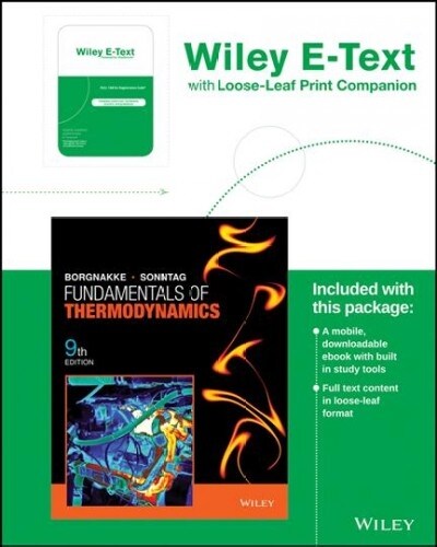 Fundamentals of Thermodynamics (Loose Leaf, 9, Binder Ready Ve)