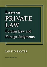 Essays on Private Law: Foreign Law and Foreign Judgments (Paperback)