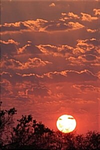 Sunset in Botswana Africa Journal: 150 Page Lined Notebook/Diary (Paperback)