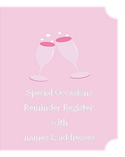 Special Occasions Reminder Register with Names & Addresses (Paperback)