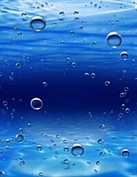 Underwater Blue Bubbles 4, Jumbo Oversized: Blank 150 Page Lined Journal for Your Thoughts, Ideas, and Inspiration (Paperback)