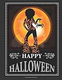 Boho Hipster Happy Halloween Coloring Book (Paperback)