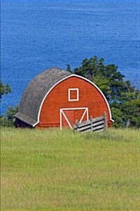 Red Barn by the Lake in Montana Journal: 150 Page Lined Notebook/Diary (Paperback)