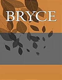 Bryce: Personalized Journals - Write in Books - Blank Books You Can Write in (Paperback)