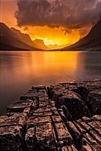 Sunset at St Mary Lake in Montana Journal: 150 Page Lined Notebook/Diary (Paperback)