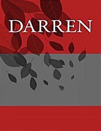 Darren: Personalized Journals - Write in Books - Blank Books You Can Write in (Paperback)