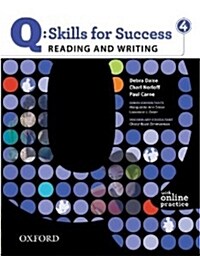 [중고] Q Skills for Success: Reading and Writing 4: Student Book with Online Practice (Package)