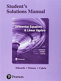 Student Solutions Manual for Differential Equations and Linear Algebra (Paperback, 4)