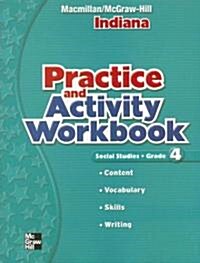 Social Studies: Grade 4, Indiana Pracitce and Activity Workbook (Paperback)