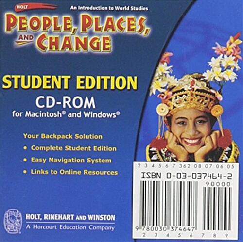 Holt People, Places, and Change: An Introduction to World Studies: Student Edition CD-ROM Grades 6-8 2005 (Hardcover)